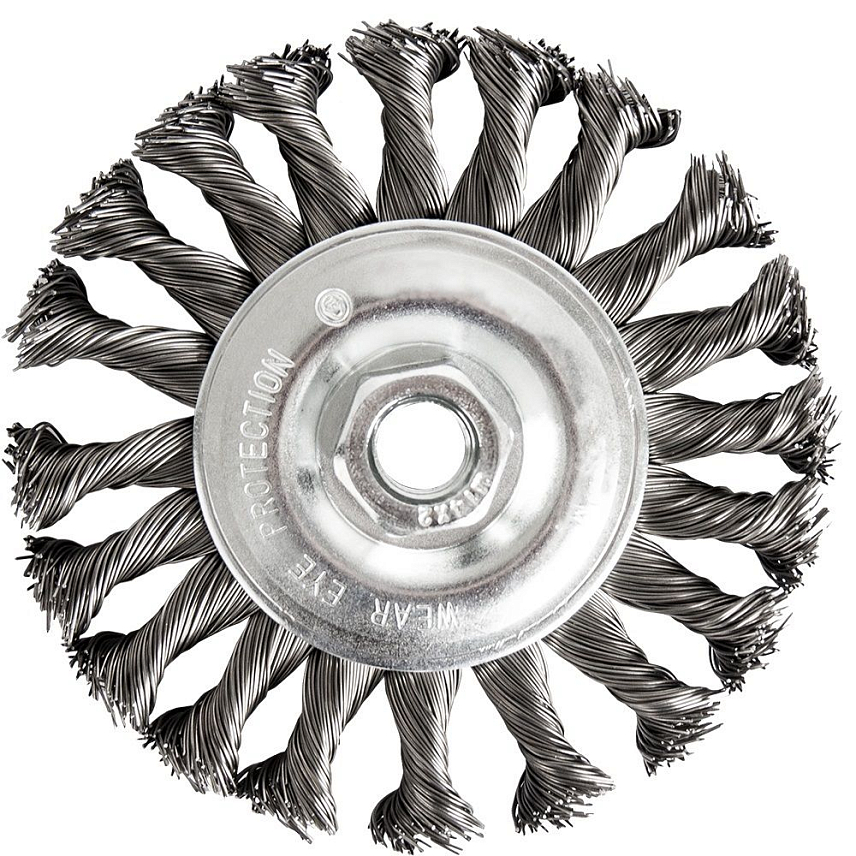 Радиальная витая кордщетка для МШУ Практика 242-656 (125 мм, M14)