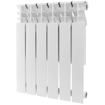 Изображение товара Радиатор алюминиевый Rommer Plus 500 RAL-3210-050006, 6 секций