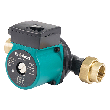 Изображение товара Насос циркуляционный с гайками Shinhoo BASIC S 25-4S 71211001 для подкачки системы отопления
