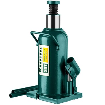 Изображение товара Домкрат гидравлический бутылочный Kraftool "Kraft-Lift" 43462-8 43462-8_z01, сварной, 8т, 228-447мм