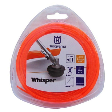 Изображение товара Леска для триммеров Husqvarna Whisper 5784359-01, 2,4 мм, 15 м
