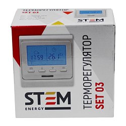 Терморегулятор цифровой Stem Energy SET 03 с датчиком температуры пола