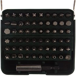 Набор бит с адаптером Kraftool 26140-H61 (61 предмет, материал crv, тип ph, torx, pz, sl)