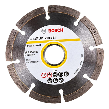 Изображение товара Алмазный диск Bosch Eco Universal 115x22,23 мм для резки различных материалов