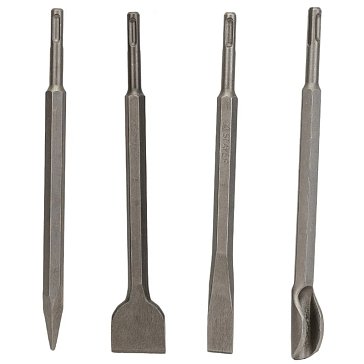 Изображение товара Набор зубил Stayer SDS-plus 250 мм 4 шт прочный инструмент для ремонта