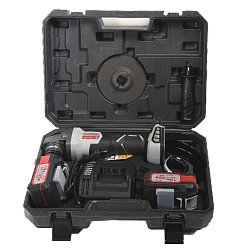 Аккумуляторная угловая шлифмашина Интерскол УШМ-125/36В 816.2.2.70 (2xLi-ion, 2,0 Ач, ЗУ, кейс)