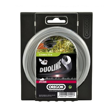 Изображение товара Леска для триммера Oregon Duoline 295368E, круг, 3 мм, 15 м