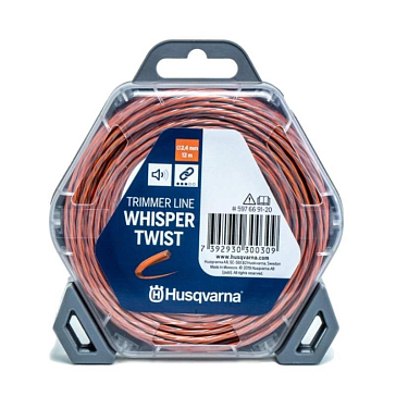 Изображение товара Леска для триммера Husqvarna Whisper Twist 2,4 мм 12 м