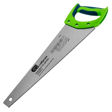 Изображение товара Ножовка по дереву Сибртех Зубец 23824 400 мм TPI 11 калёные зубья