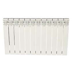 Радиатор биметаллический Rommer Profi BM 500 BI500-80-80-150 RBM-1210-050012, 12 секций (RAL9016)