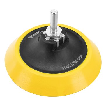 Изображение товара Тарелка опорная Denzel 76247 для дрели и УШМ с липучкой, 115 мм, мягкая, с адаптером c М14 на d8