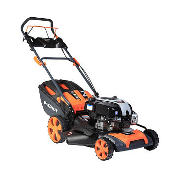 Изображение товара Бензиновая газонокосилка Patriot PT 52 BS 512109220 (тип травосборника пластик, двигатель 5 л. с., выброс травы задний, нож)