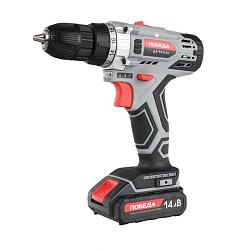 Аккумуляторная дрель-шуруповерт Победа ДА-14/2 Ли (артикул 180201635, напряжение 14.4 в)
