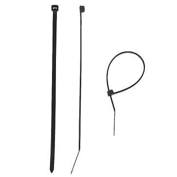 Изображение товара Нейлоновые черные хомуты Зубр 4.5x300 мм, 100 шт