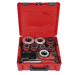 Комплект Rothenberger 70892X, клупп ручной Super Cut в пластмассовом ящике с головками BSPT R 1/2-2" 