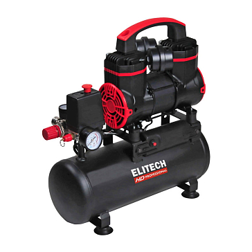 Компрессор безмасляный Elitech ACF 200-8S 204538 8 литров, 200 л/мин ...