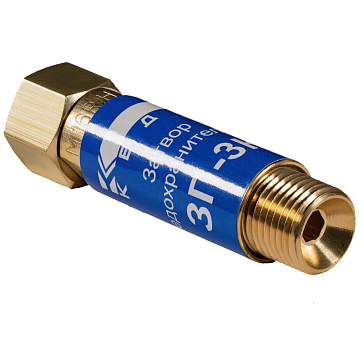 Изображение товара Затвор предохранительный Кедр ЗП-3К  8007049 (кислород), на вход резака /горелки, М16х1,5