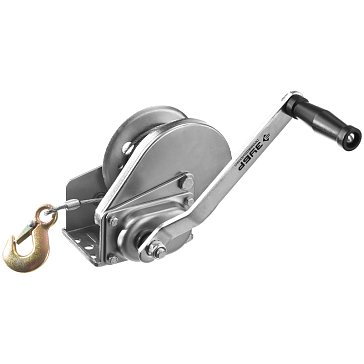 Изображение товара Лебедка ручная барабанная Зубр Профессионал 43117-0.5 (подъемная, тросовая, 0,5т, 8м)