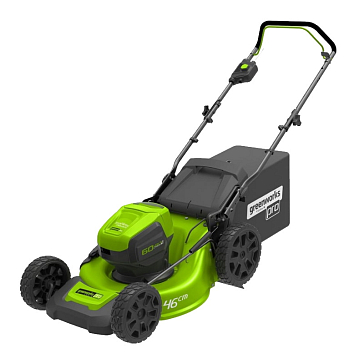 Изображение товара Аккумуляторная газонокосилка Greenworks 2502807, 60V, 46 см
