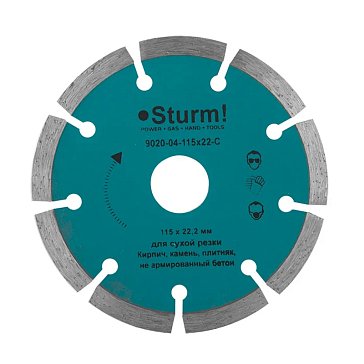 Изображение товара Алмазный диск Sturm 9020-04-115x22-C