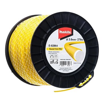 Изображение товара Триммерная леска Makita E-02864, круглая, усиленная, 3 мм х 279 м