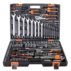 Набор инструментов Вихрь 73/6/7/9, 1/2", 1/4", CrV, в кейсе, 151 предметов