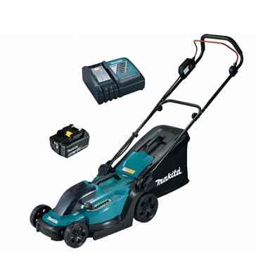 Изображение товара Газонокосилка аккумуляторная Makita DLM330RT LXT 18В, 450Вт, ширина 33 см, травосбор.30л, 3в1, (В комплекте АКБ 5А/ч BL1850B и ЗУ DC18RC) XPT