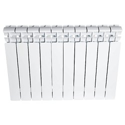 Радиатор биметаллический Rifar Base 500, 10 секций, боковое подключение трубы