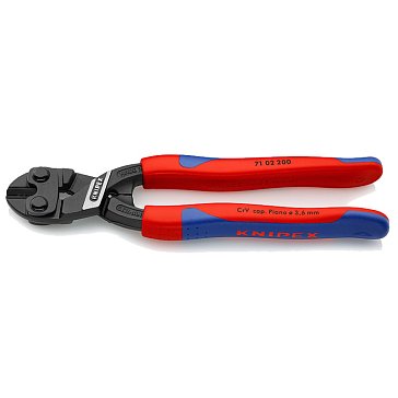 Изображение товара Болторез компактный Knipex CoBolt KN-7102200SB, 200 мм, двухкомпонентные ручки