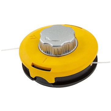 Изображение товара Катушка полуавтоматическая для мотокосы Kronwerk 96355, легкая загрузка лески, гайка M10x1,25, алюминиевая кнопка