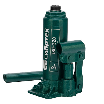 Изображение товара Гидравлический бутылочный домкрат Сибртех 50801 3 т 180-320 мм