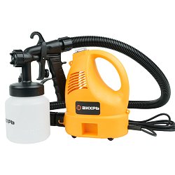 Электрический краскопульт Вихрь ЭКП-700В, объем бачка 0.8 л, воздушный тип, 80 DIN