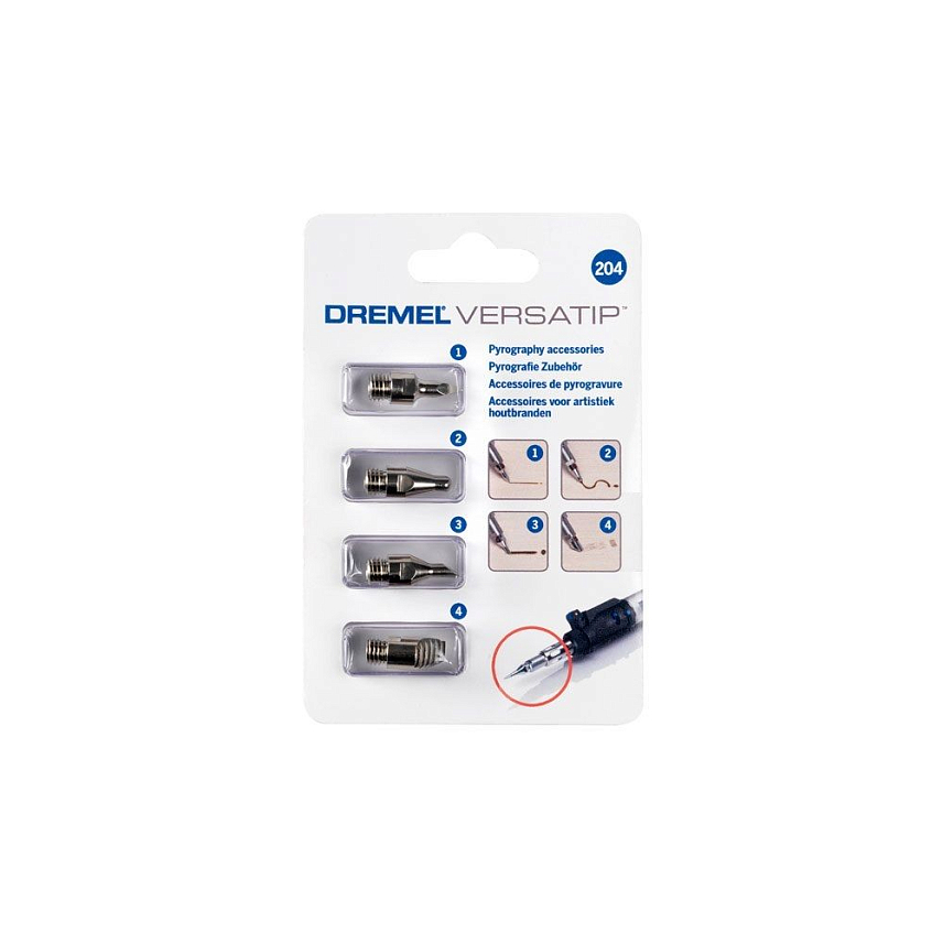 Набор насадок для пирографии DREMEL 2.615.020.4JA (4 шт.) в Твери