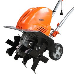 Электрический культиватор для дачи DAEWOO DAT 2000E (мощность двигателя 2000 Вт)