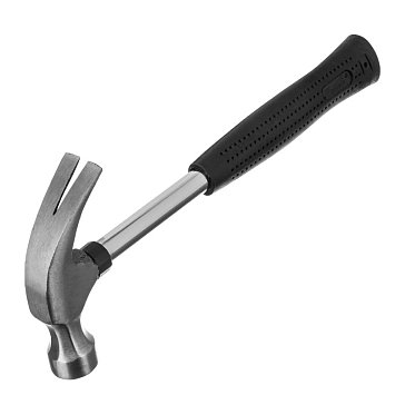 Изображение товара Молоток-гвоздодер Sparta 104405, 450 г, боек 27 мм, металлическая трубчатая обрезиненная рукоятка