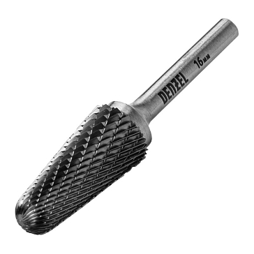 Изображение товара Борфреза по металлу Denzel 72073 твердосплавная коническая закругленная диаметр 16 мм
