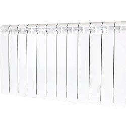 Радиатор Stout ALPHA 500 SRB-2310-050012, 12 секций, биметаллический, белый RAL 9016