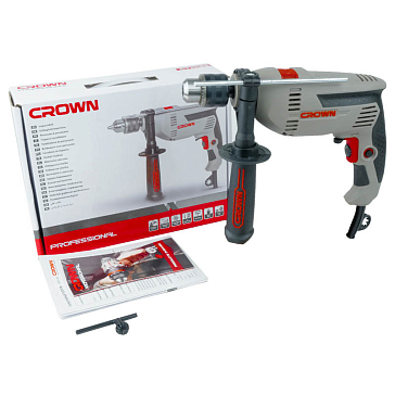 Изображение товара Дрель ударная Crown CT10129 750 Вт сетевой с реверсом и регулировкой