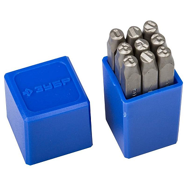 Изображение товара Цифровые клейма Зубр 21501-06_z01 арабские, сталь 6мм Tвердость 65HRC