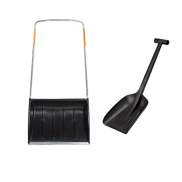 Изображение товара Набор Fiskars 1060072: Скрепер-волокуша SnowXpert + Лопата для автомобиля Solid™)