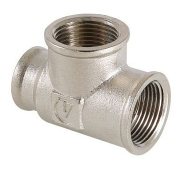Изображение товара Тройник латунный переходной Valtec 3/4"х 3/4"х 1/2" ВР-ВР-ВР VTr.750.RN.050504