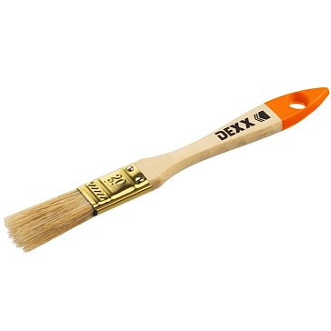 Изображение товара Кисть флейцевая DEXX "ПРАКТИК" 0100-020_z02, деревянная ручка, натуральная щетина, индивидуальная упаковка, 20мм