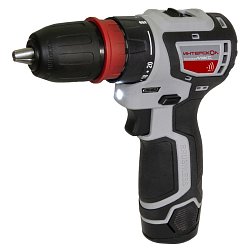 Бесщеточная аккумуляторная дрель-шуруповерт Интерскол КомбиМАКС ДА-10/12В 36 (2 АКБ Li-Ion, ЗУ, сумка) 687.2.2.77