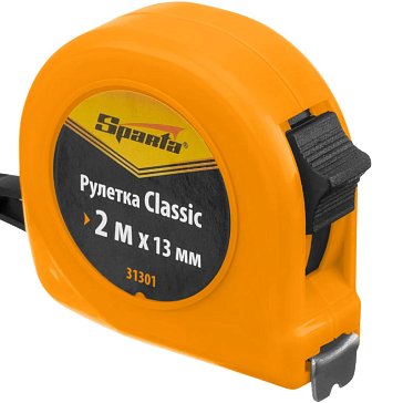 Изображение товара Рулетка Sparta Classic 31301 2мх13мм пластиковый корпус