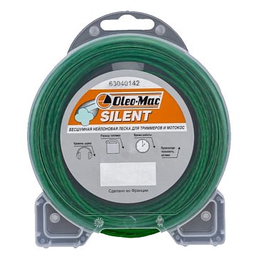 Изображение товара Леска Oleo-Mac Silent 1,6 мм, 15 м - идеальная леска для триммера