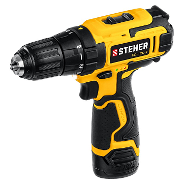 Изображение товара Дрель-шуруповерт Steher CD-120-1 12 В, 30 Нм, 1 АКБ (2 Ач), кейс