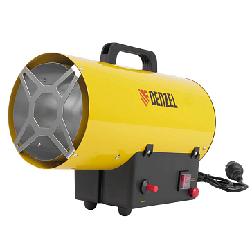 Изображение товара Газовая тепловая пушка для обогрева помещений Denzel GHG-15 (мощность 15 кВт, производительность 500 м³/ч, площадь 150 м²)