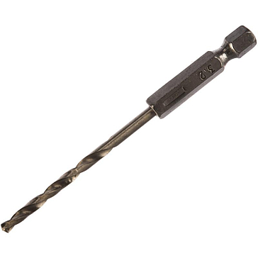 Изображение товара Сверло по металлу Практика Профи 037-558, HEX 1/4", 3.2х90 мм