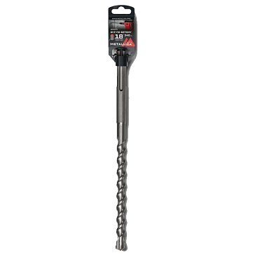 Изображение товара Бур по бетону SDS-max Metallica Ultra 905975, 18 х340/200 мм, Х-напайка, 2 спирали