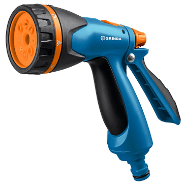 Изображение товара Поливочный пистолет Grinda PROLine B-8 8 режимов двухкомпонентный